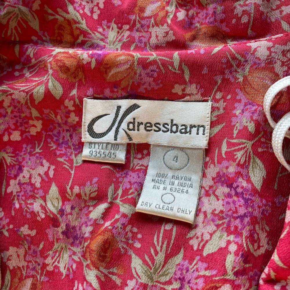 ð¥Vintage Dressbarn Floral Whimsy Cottagecore Coastal Flowy Feminine Maxi Dress - Picture 12 of 16